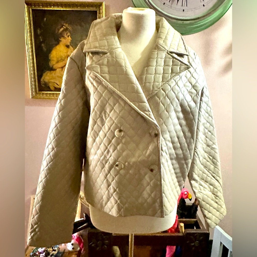 Women’s pleather jacket, XL, never used, with tags still attached